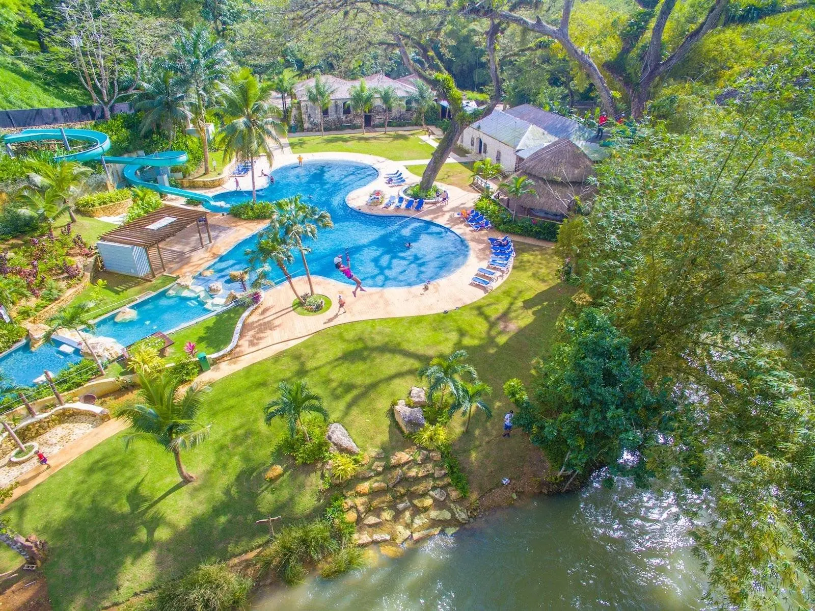 Jamaica resort and excursion landscape